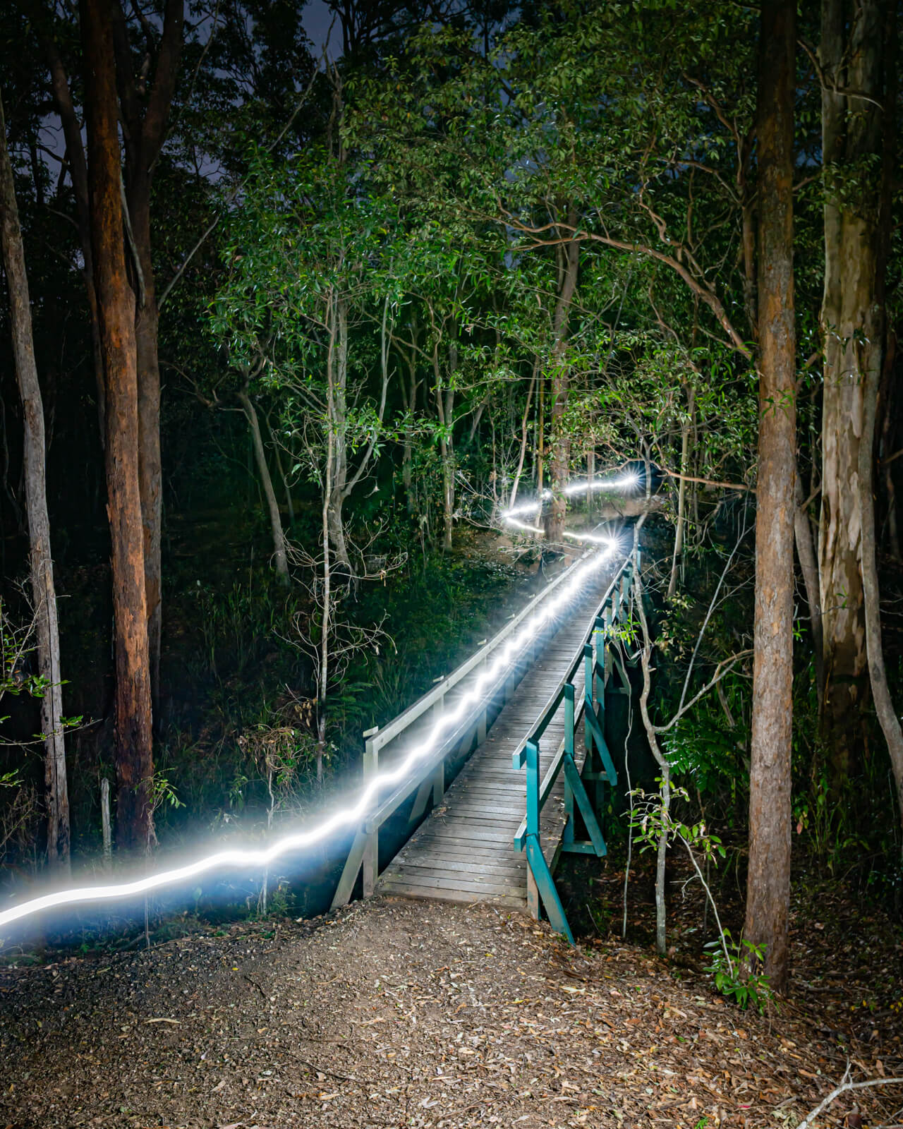 The LumeCube 2.0 evenly illuminates night landscapes